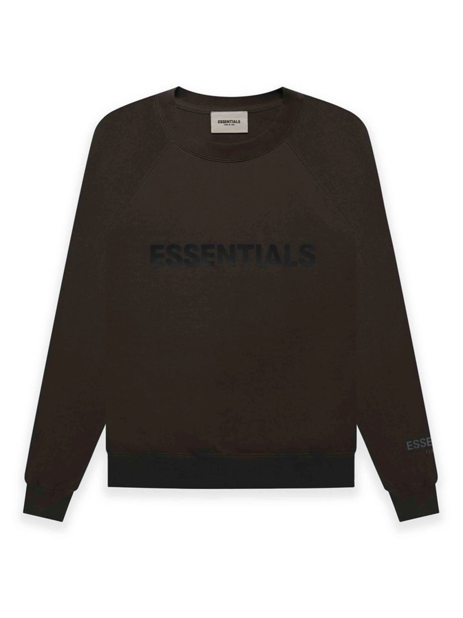 Fear Of God Essentials Applique Logo Crewneck Washed Black [FW20] Prior