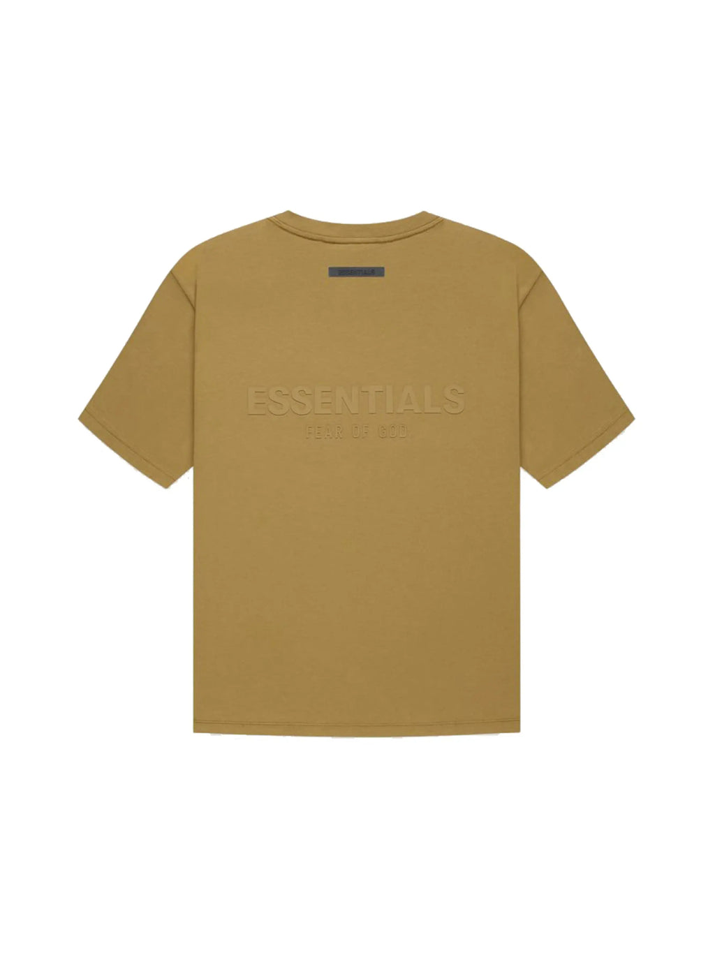 Fear Of God Essentials Back Logo Boxy Tee Amber (FW21) in Auckland, New Zealand - Shop name