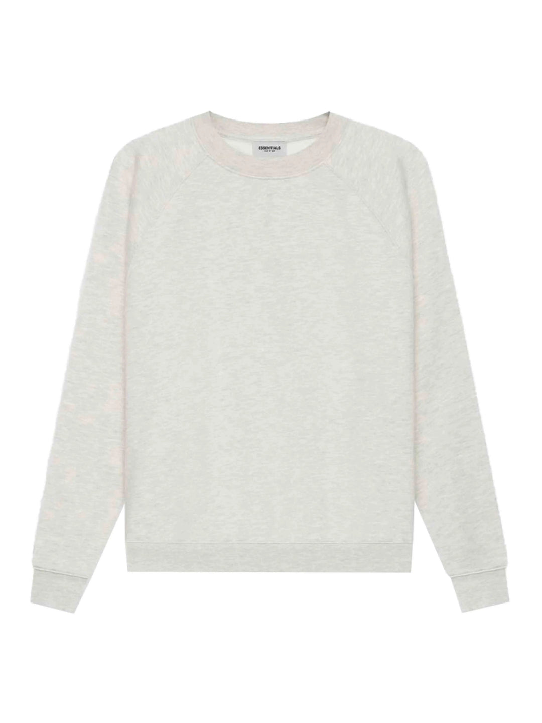 Fear Of God Essentials Back Logo Crewneck Light Heather Oatmeal [SS21] Prior