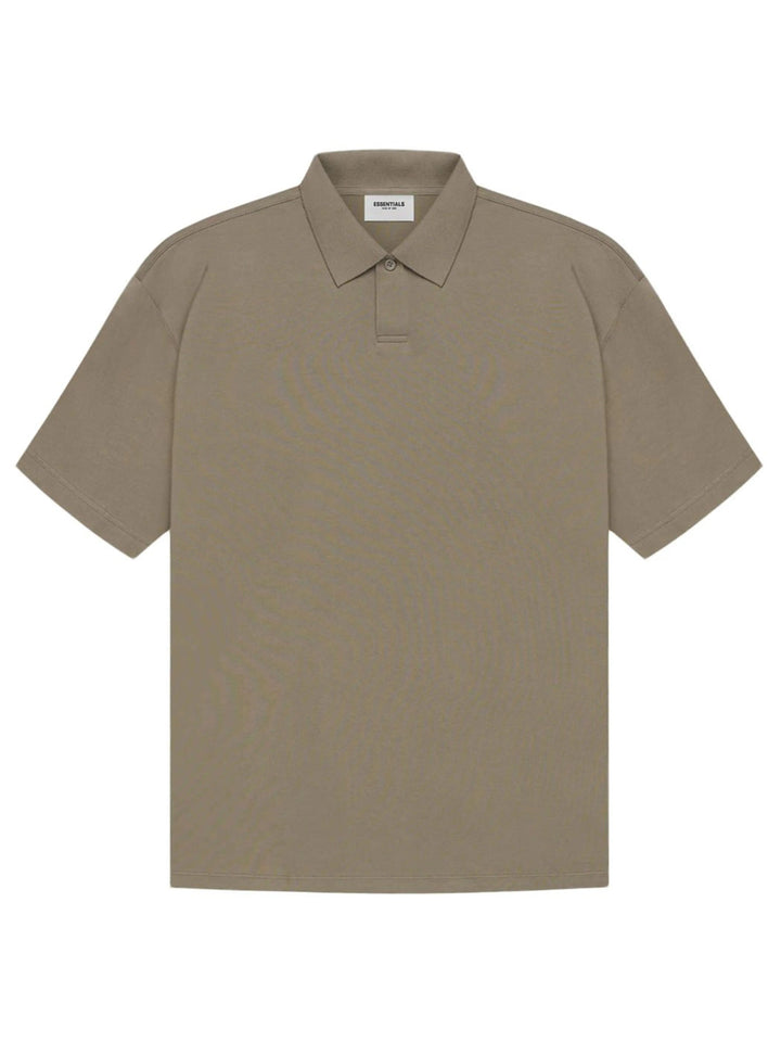 Fear Of God Essentials Back Logo Polo Taupe [SS21] Prior