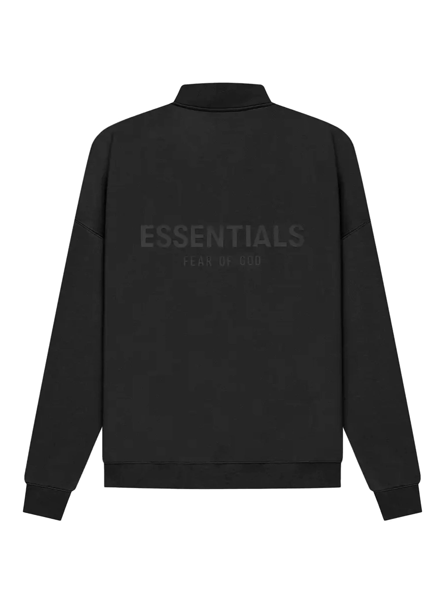 Fear Of God Essentials Back Logo Pullover Mockneck Half Zip Black [SS21] Prior