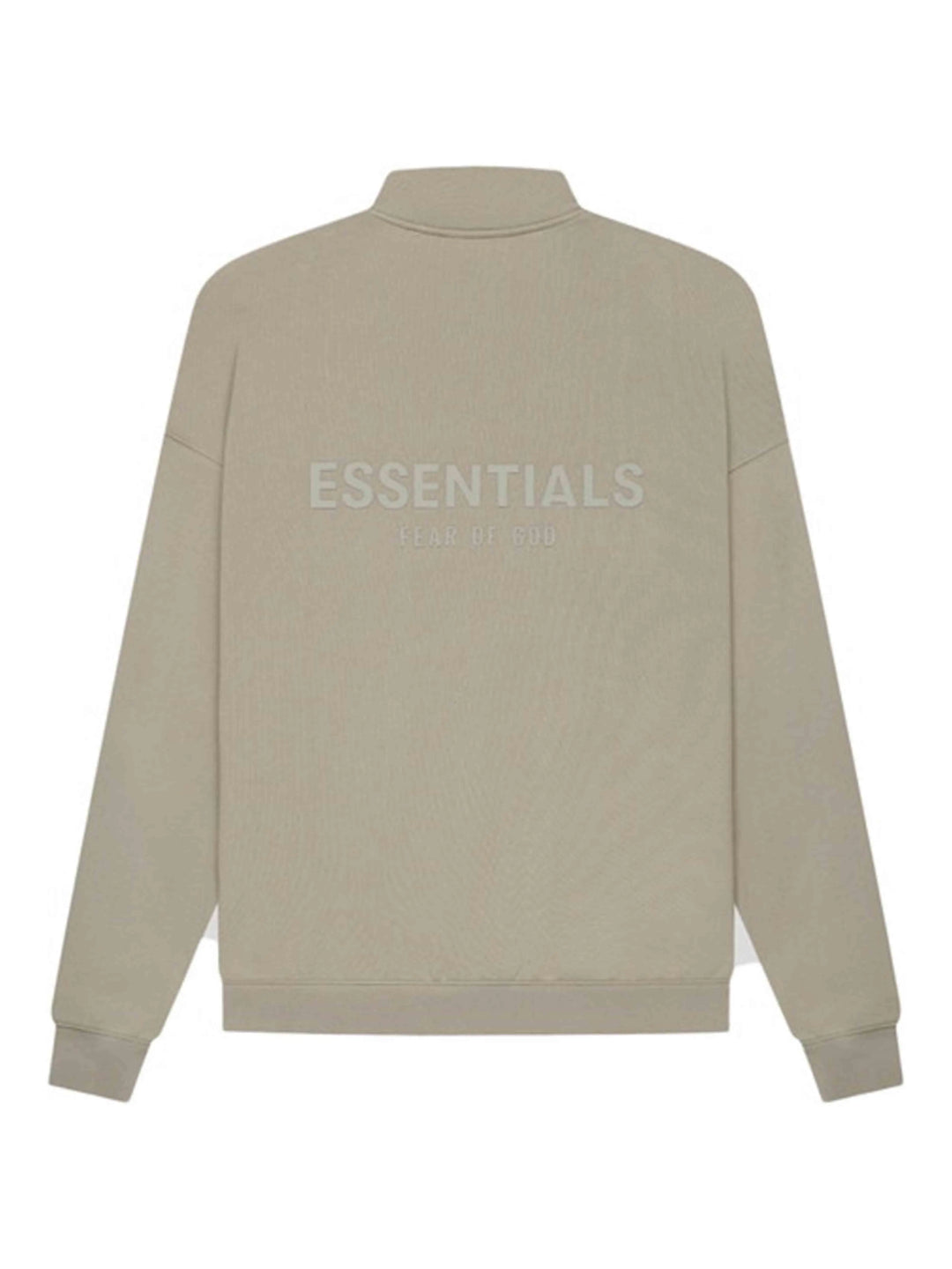 Fear Of God Essentials Back Logo Pullover Mockneck Half Zip Moss/Goat [SS21] Prior