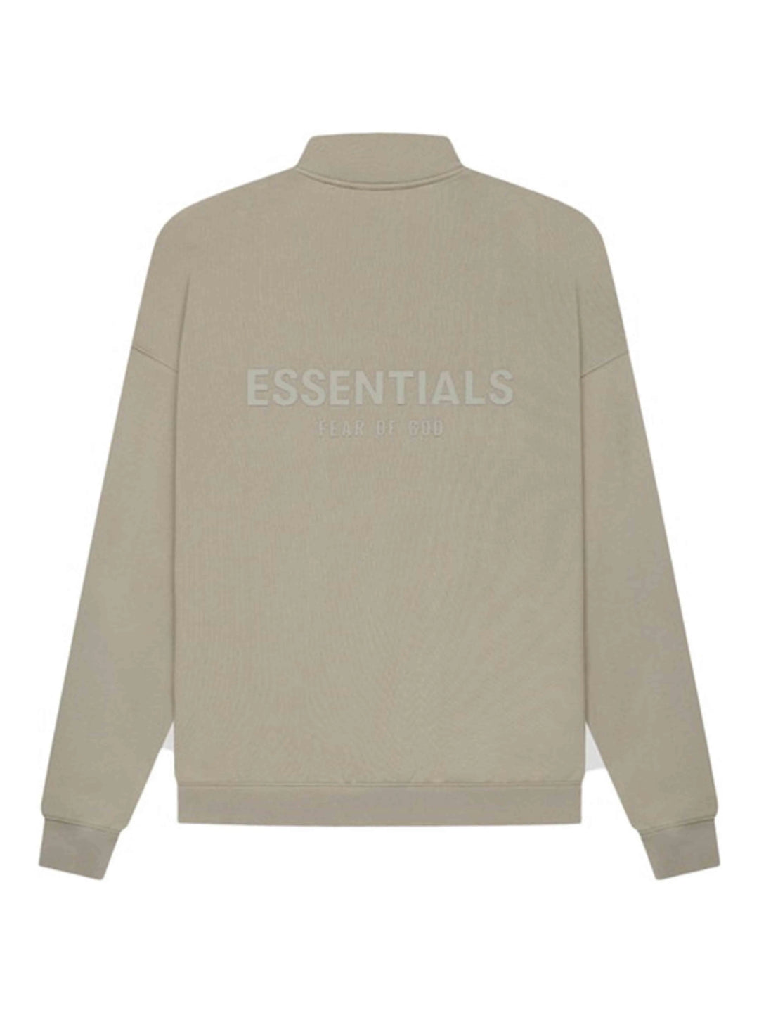 Fear Of God Essentials Back Logo Pullover Mockneck Half Zip Moss/Goat [SS21] Prior