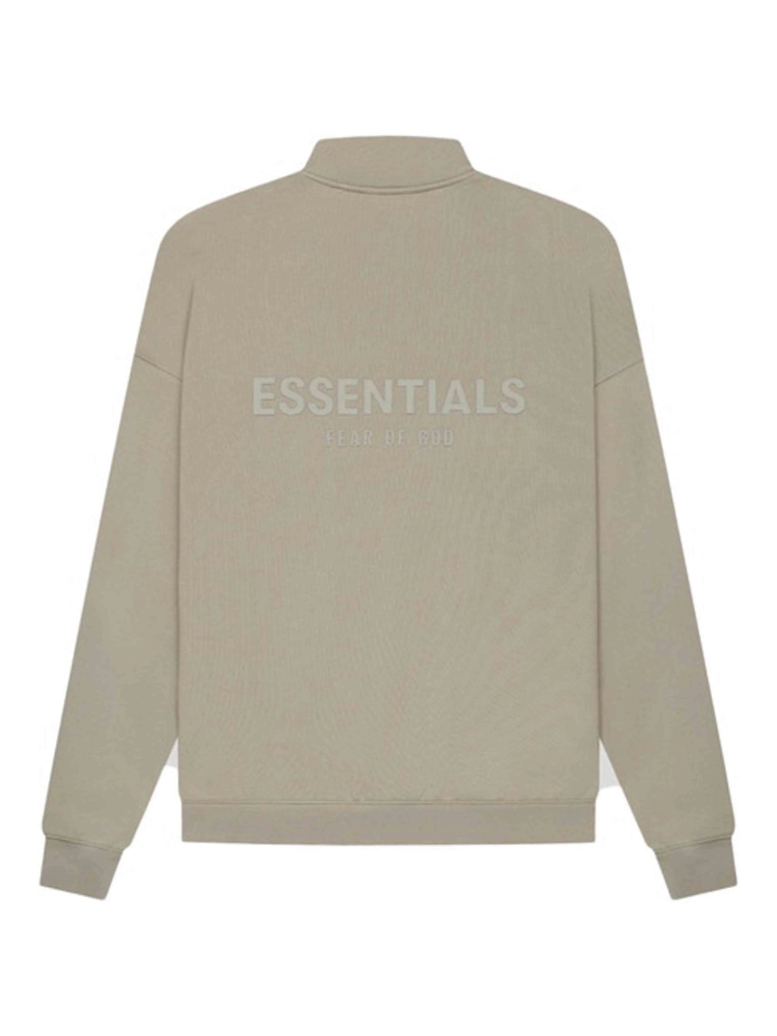 Fear Of God Essentials Back Logo Pullover Mockneck Half Zip Moss/Goat [SS21] Prior