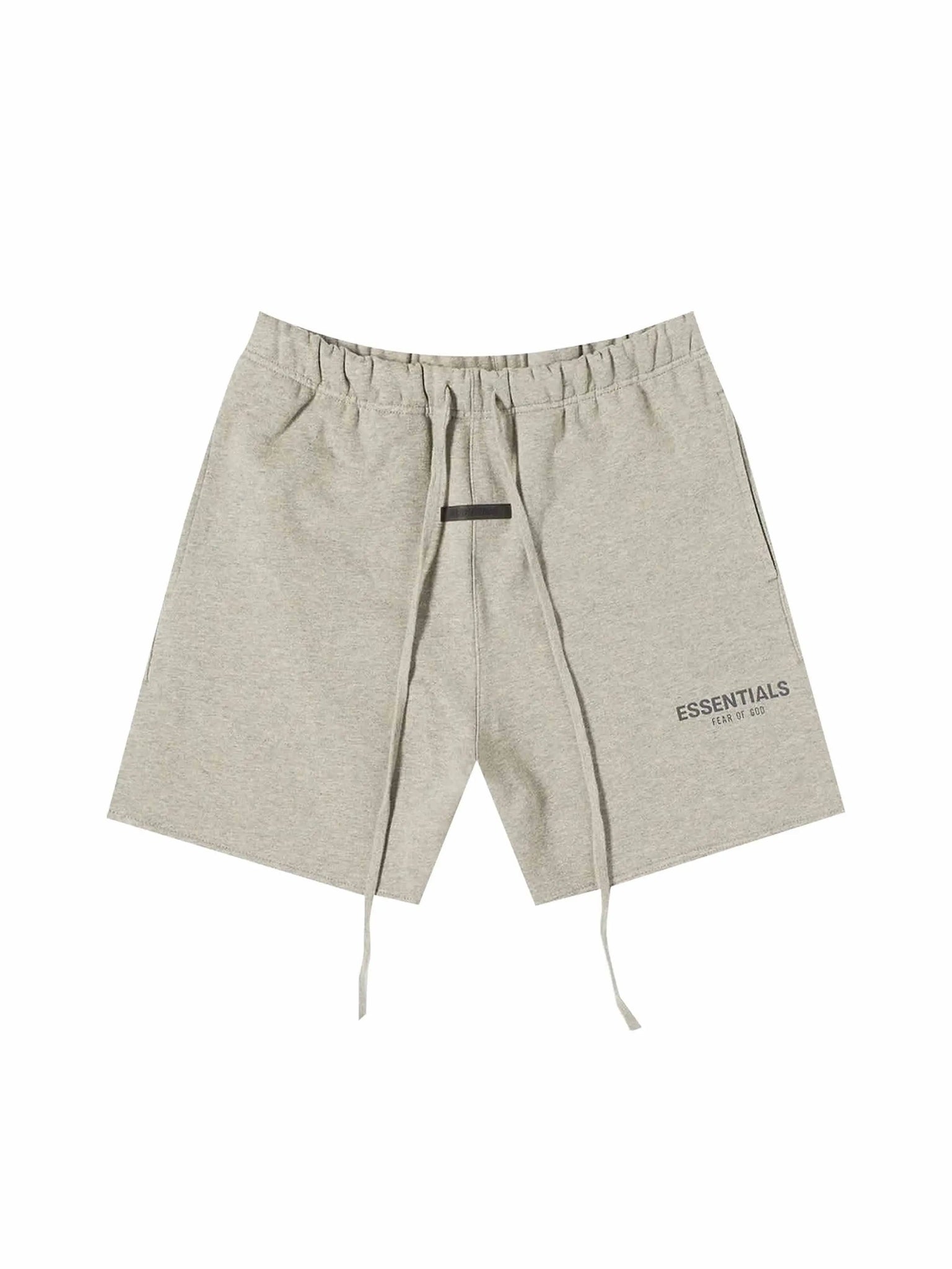 Fear Of God Essentials Dark Heather Oatmeal Shorts (SS21) in Auckland, New Zealand - Shop name