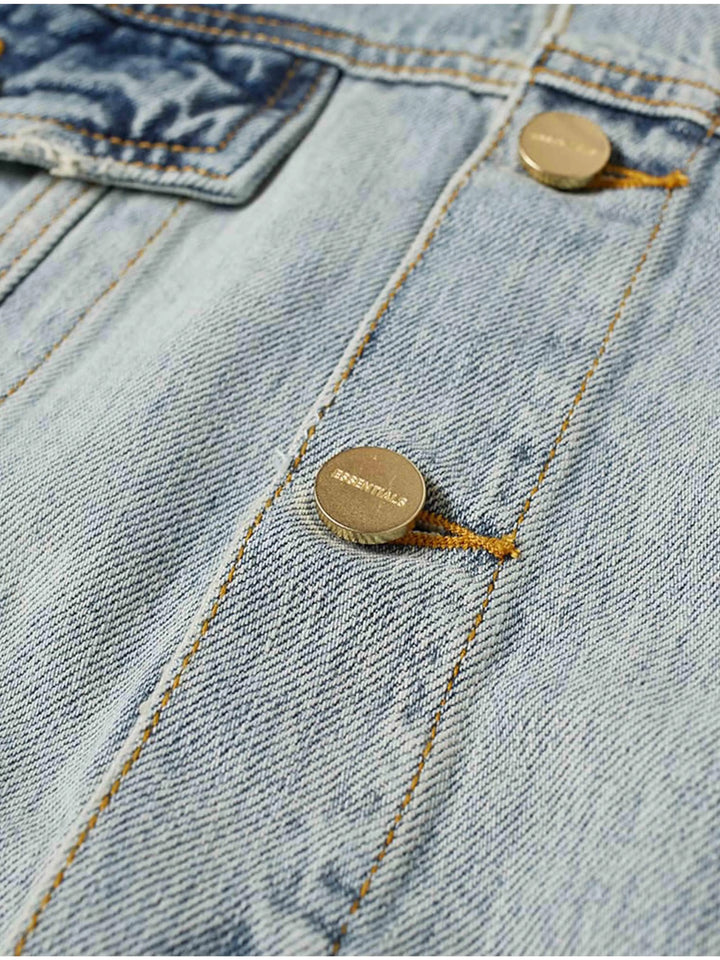 Fear Of God Essentials Denim Trucker Jacket Light Indigo [FW20] Prior