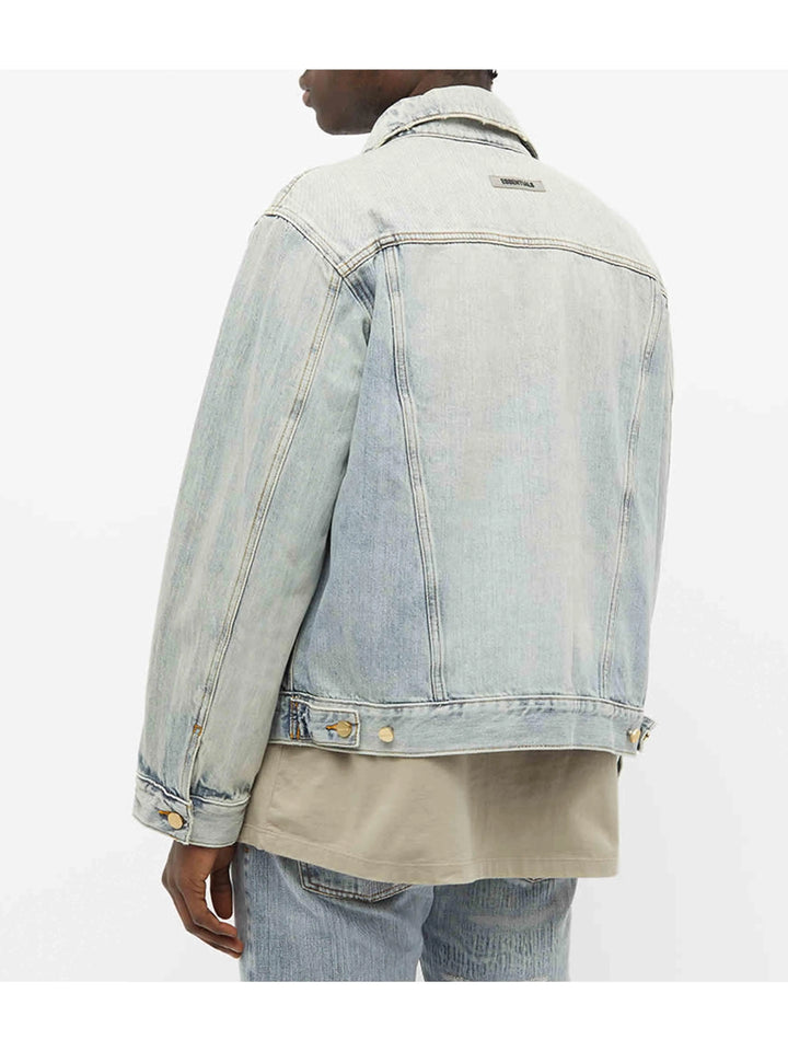 Fear Of God Essentials Denim Trucker Jacket Light Indigo [FW20] Prior