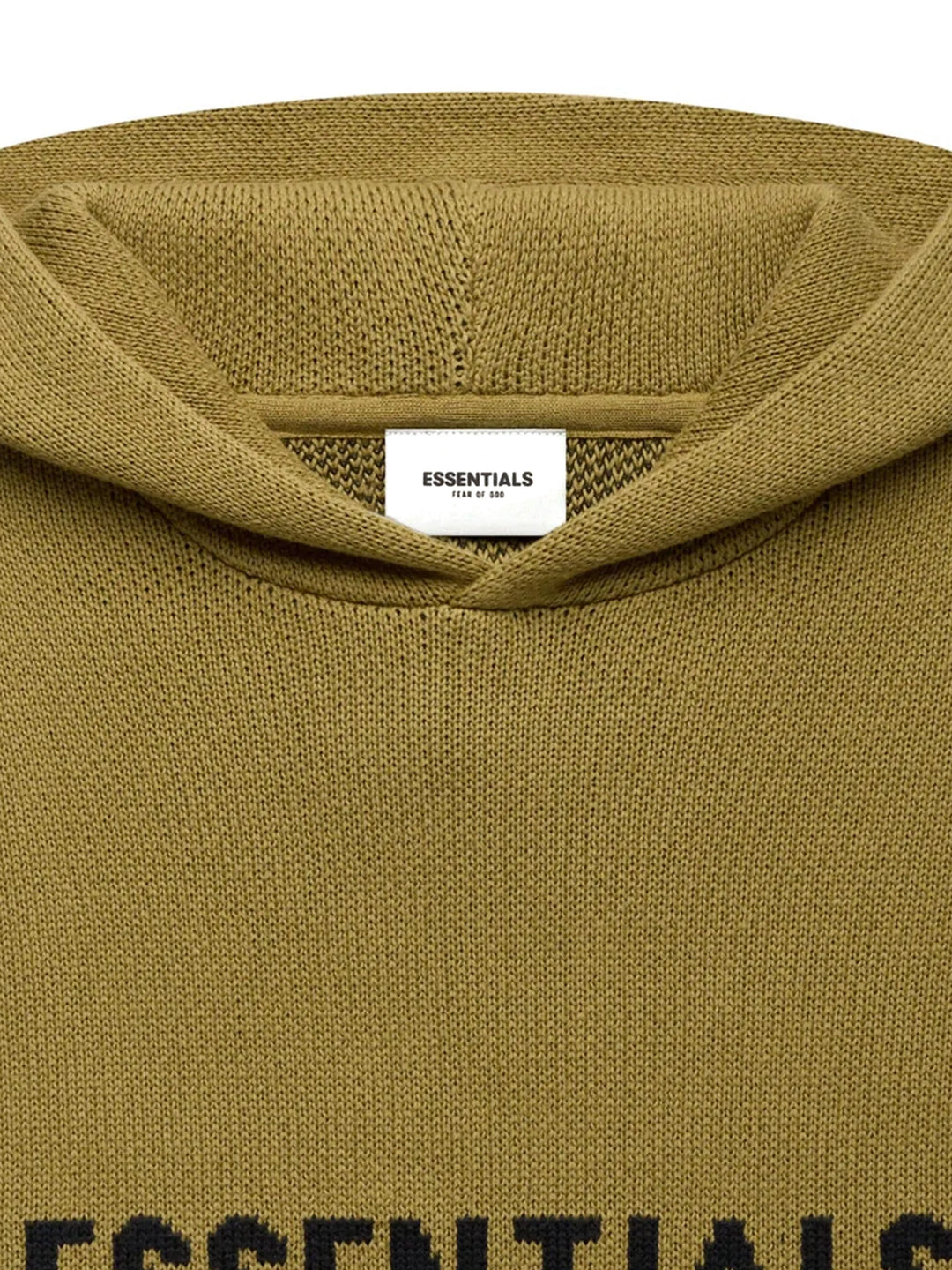 Fear Of God Essentials Knit Pullover Hoodie Amber [SS21] Prior