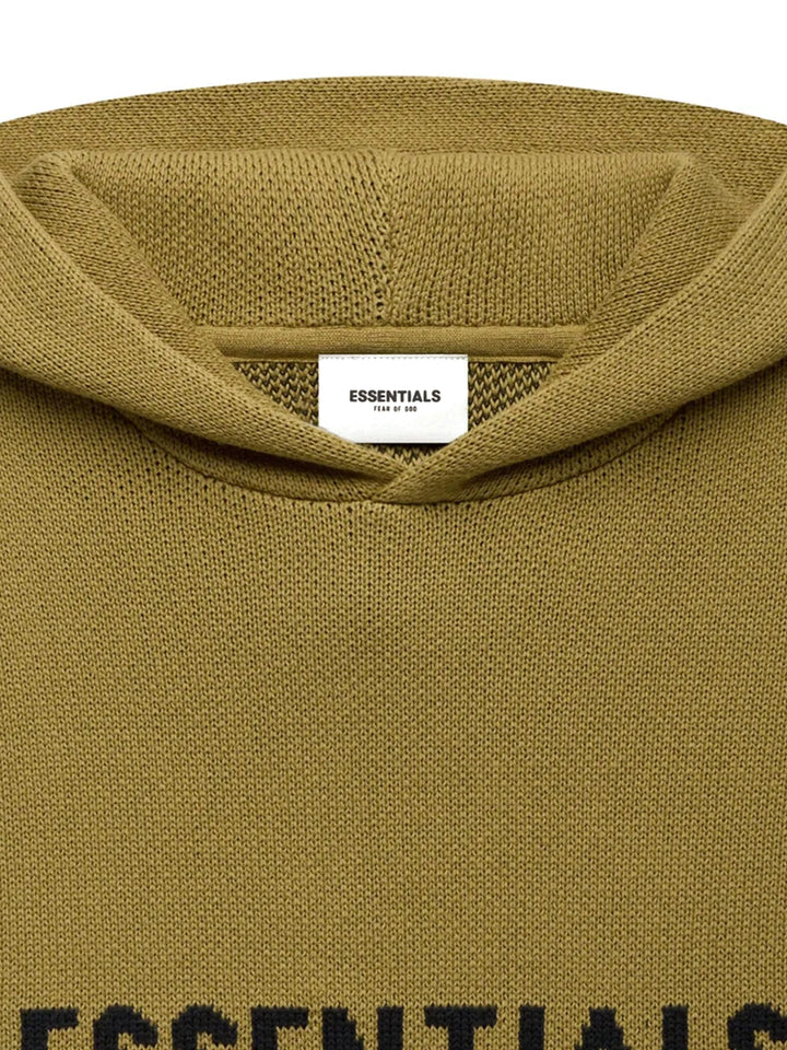 Fear Of God Essentials Knit Pullover Hoodie Amber [SS21] Prior