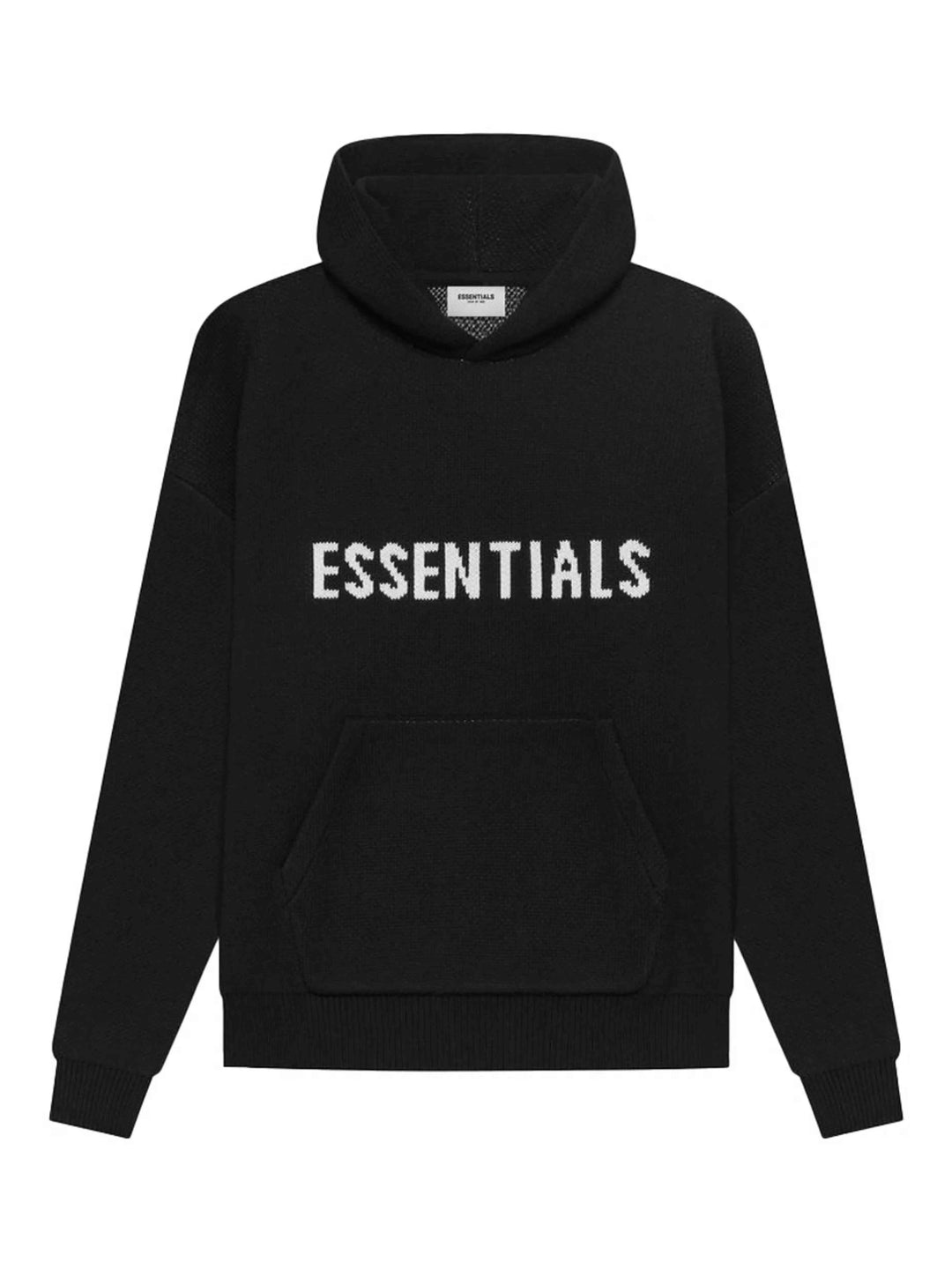 Fear Of God Essentials Knit Pullover Hoodie Black [SS21] Prior