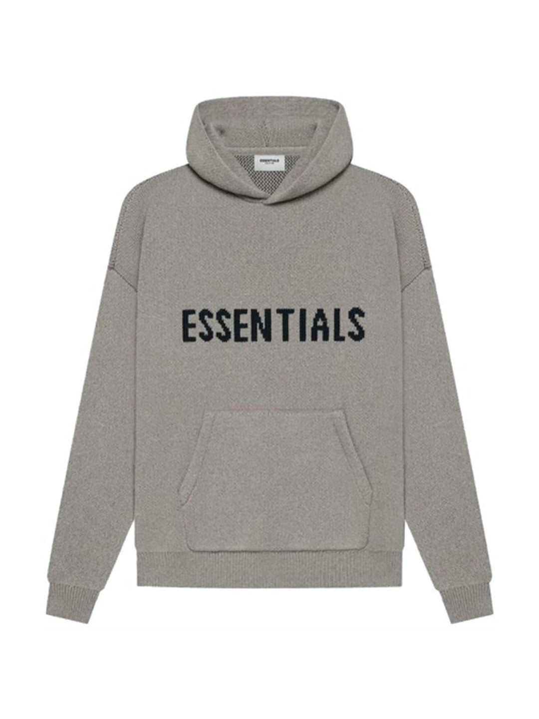 Fear Of God Essentials Knit Pullover Hoodie Dark Heather Oatmeal [SS21] Prior