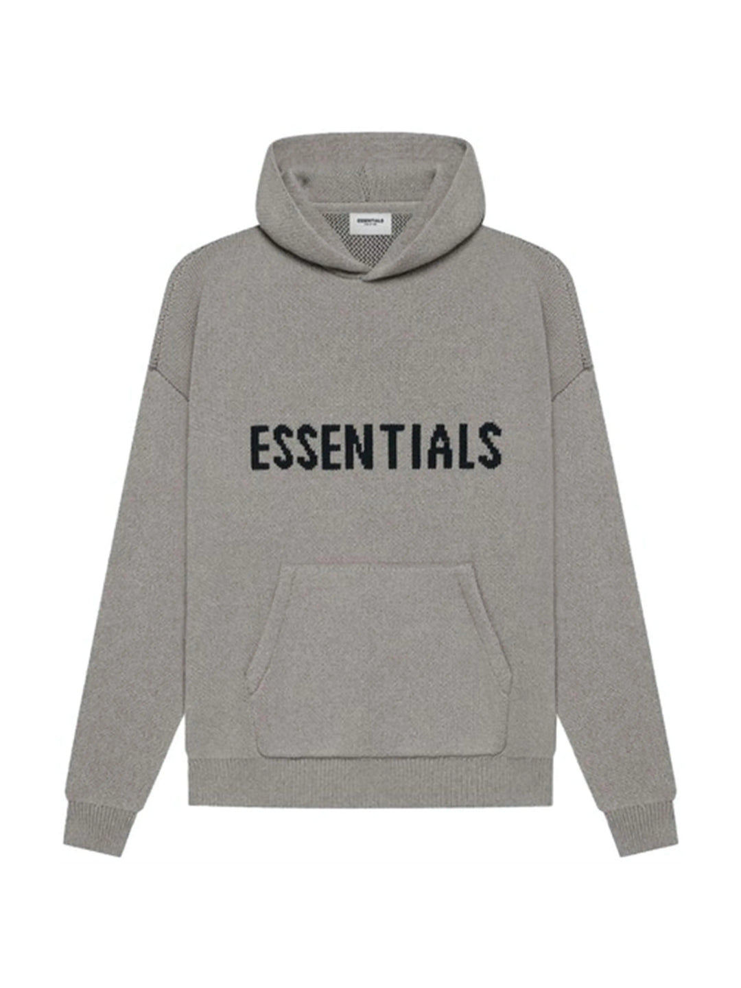 Fear Of God Essentials Knit Pullover Hoodie Dark Heather Oatmeal [SS21] Prior