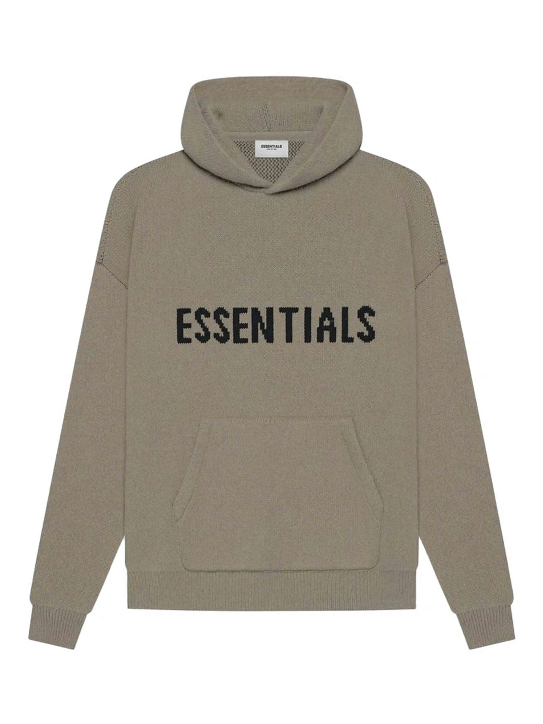 Fear Of God Essentials Knit Pullover Hoodie Taupe [SS21] Prior