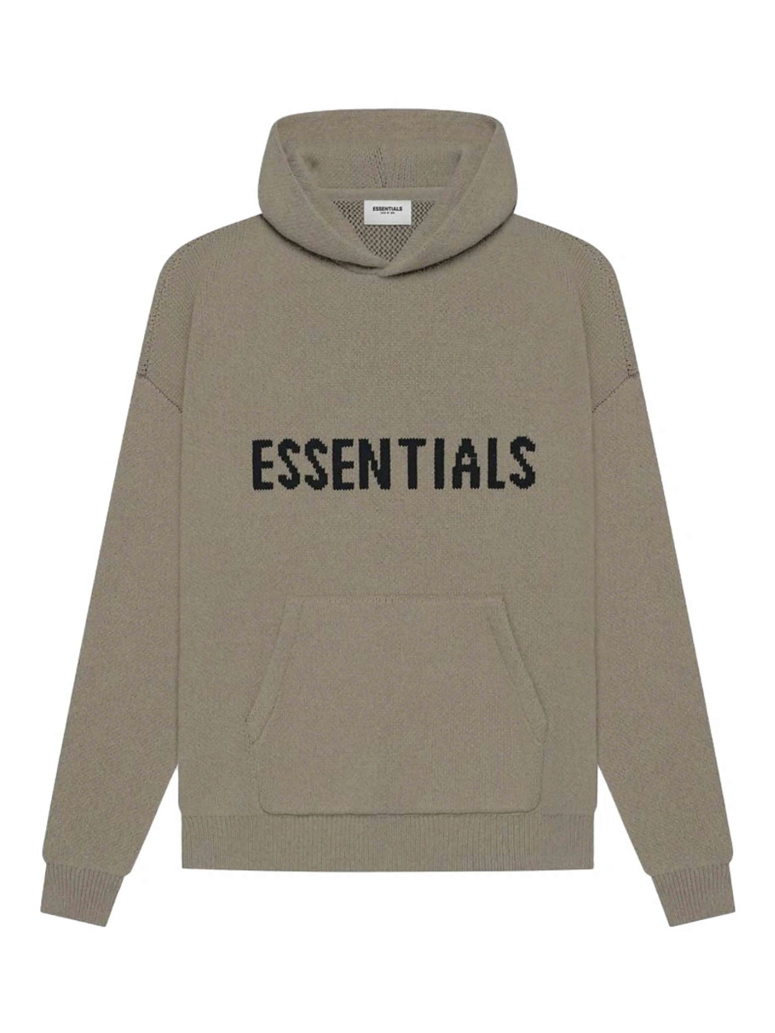 Fear Of God Essentials Knit Pullover Hoodie Taupe [SS21] Prior