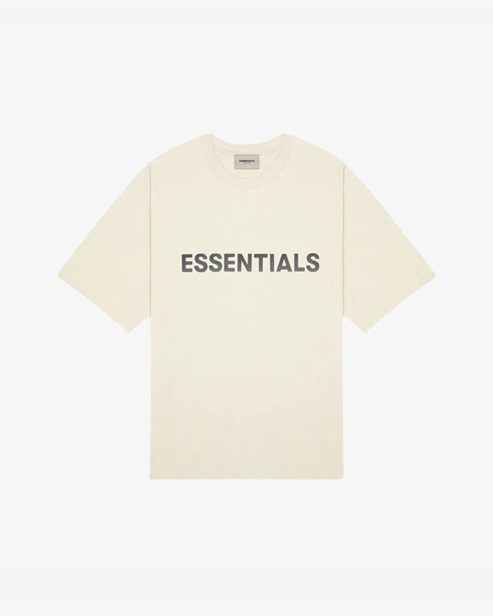 Fear of God Essentials Boxy T-Shirt Applique Logo Butter Cream