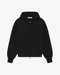 Fear of God Essentials Classic Full Zip-Up Hoodie Jet Black