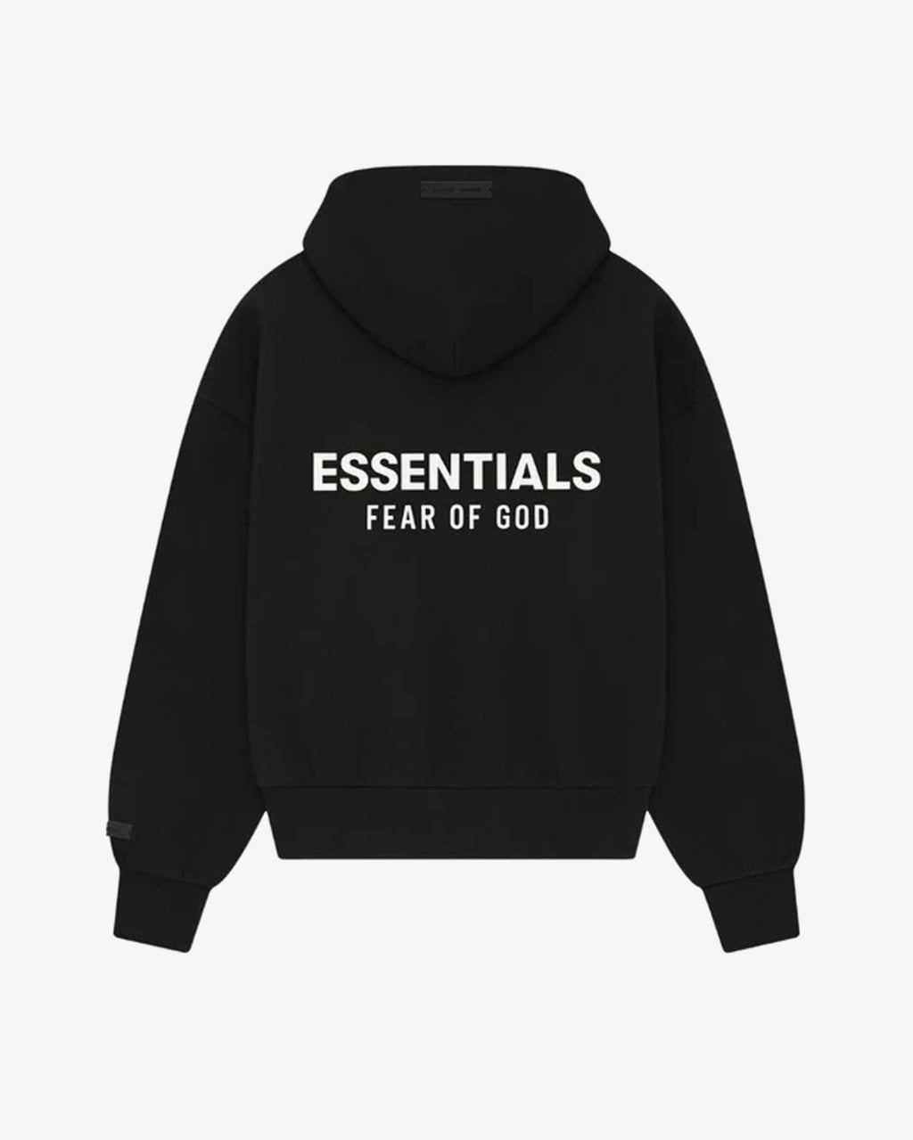 Fear of God Essentials Classic Full Zip-Up Hoodie Jet Black
