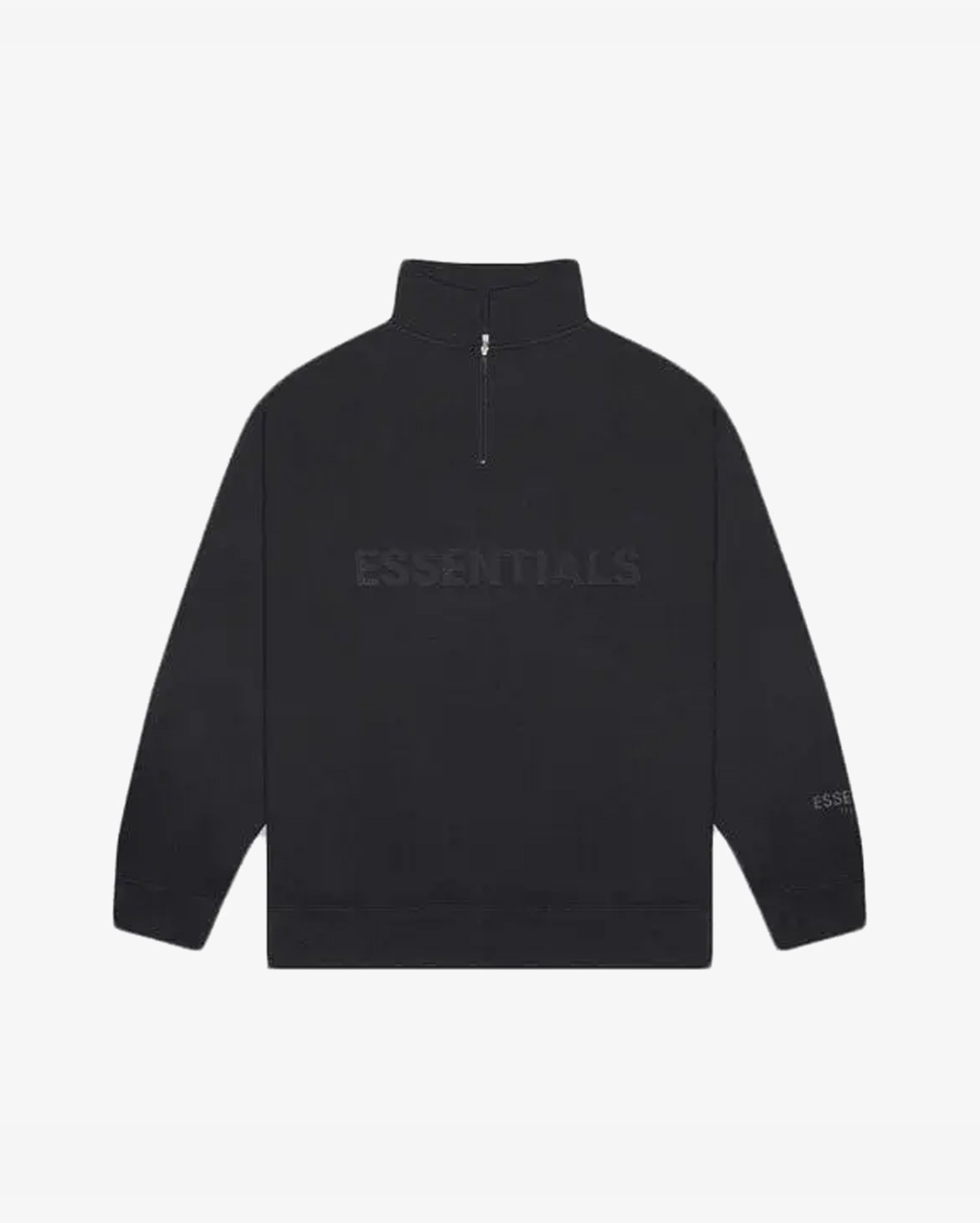 Fear of God Essentials Half Zip Pullover Sweater Dark Slate/Stretch Limo/Black
