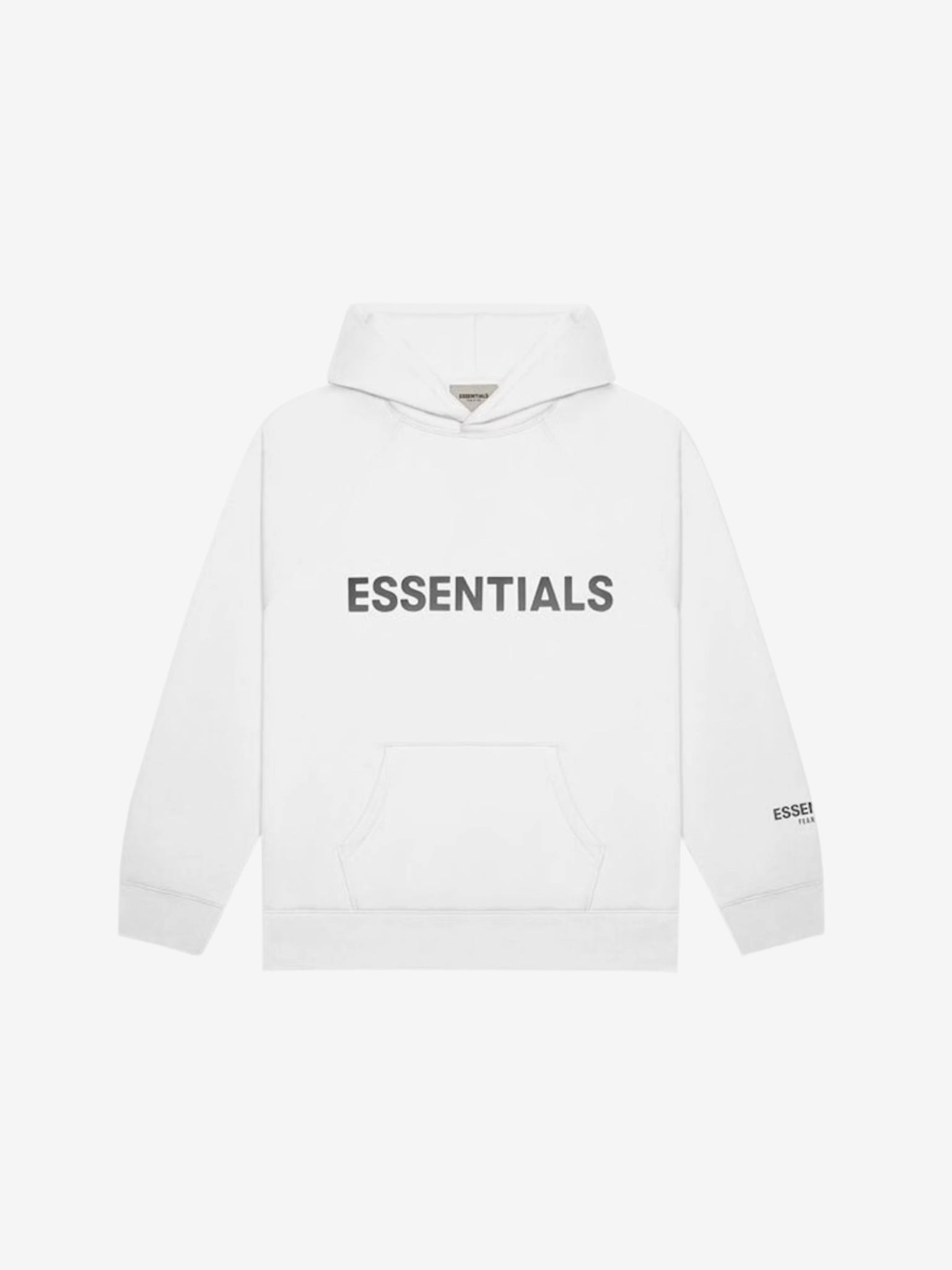 Fear of God Essentials Pullover Hoodie Applique Logo White