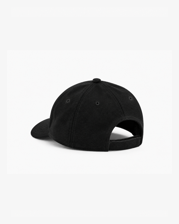 Felt Logo Wool 5 Panel Hat Black