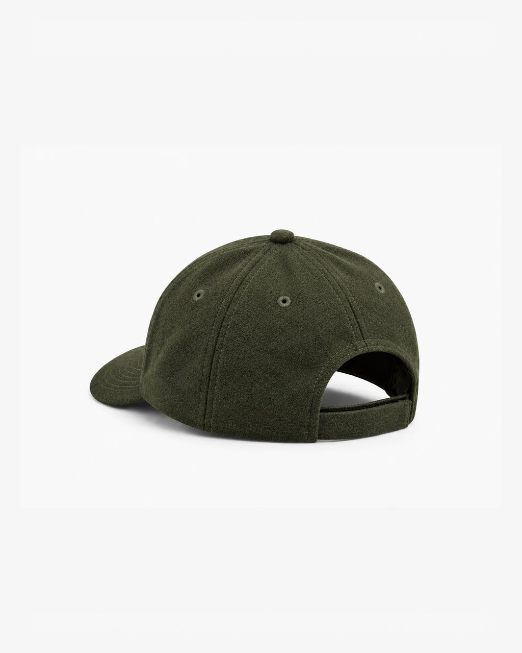 Felt Logo Wool 5 Panel Hat Olive