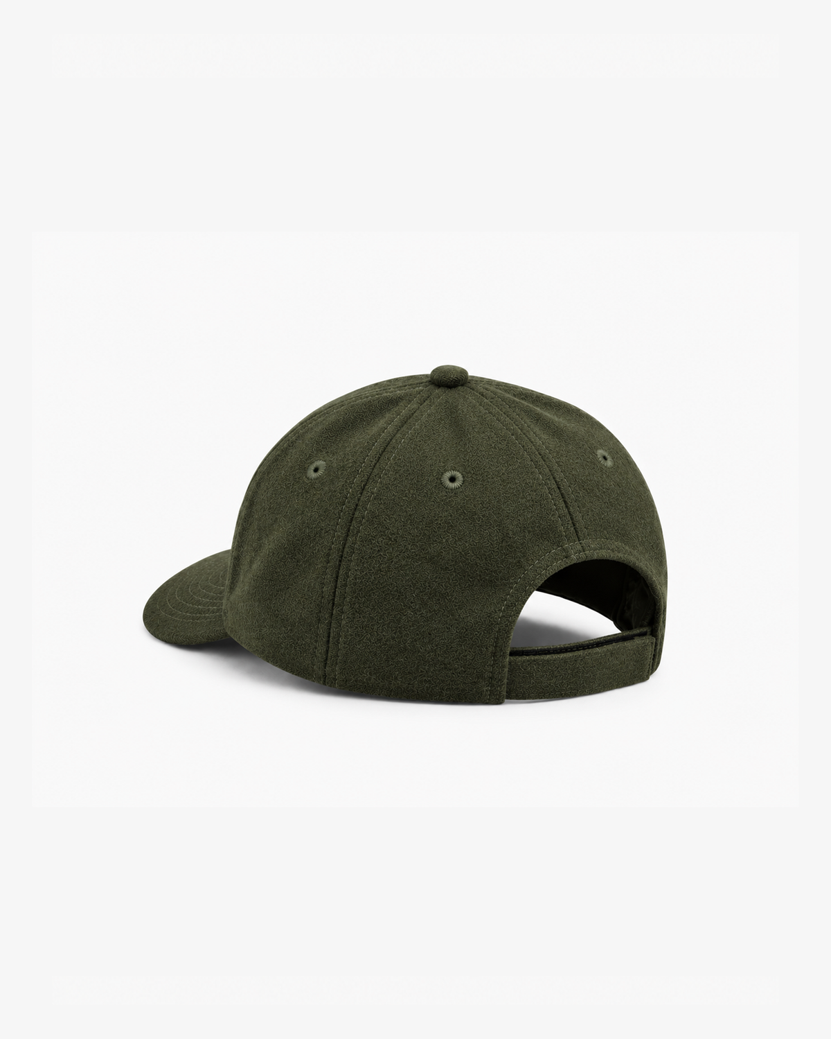 Felt Logo Wool 5 Panel Hat Olive