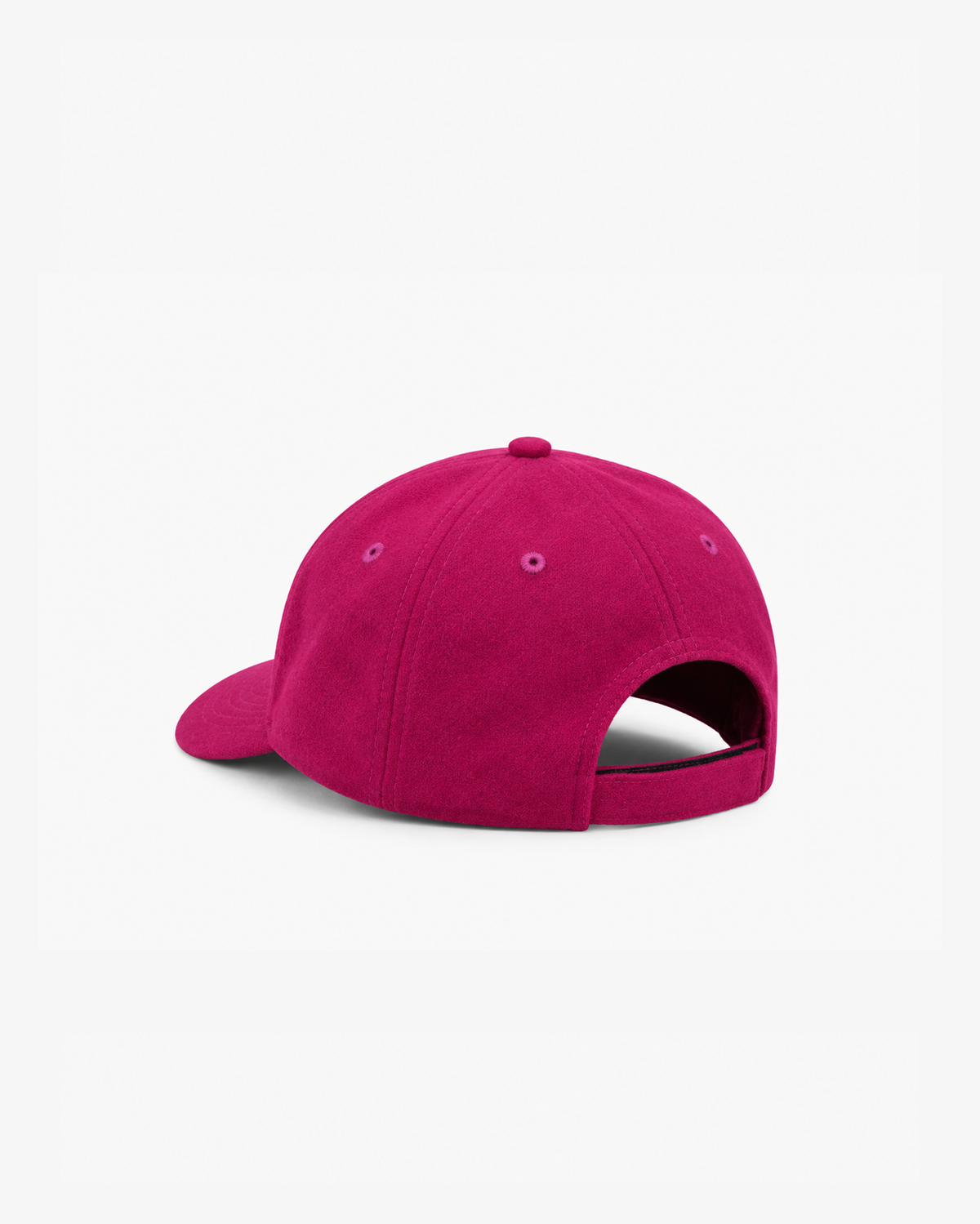 Felt Logo Wool 5 Panel Hat Magenta