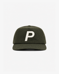 Felt Logo Wool 5 Panel Hat Olive