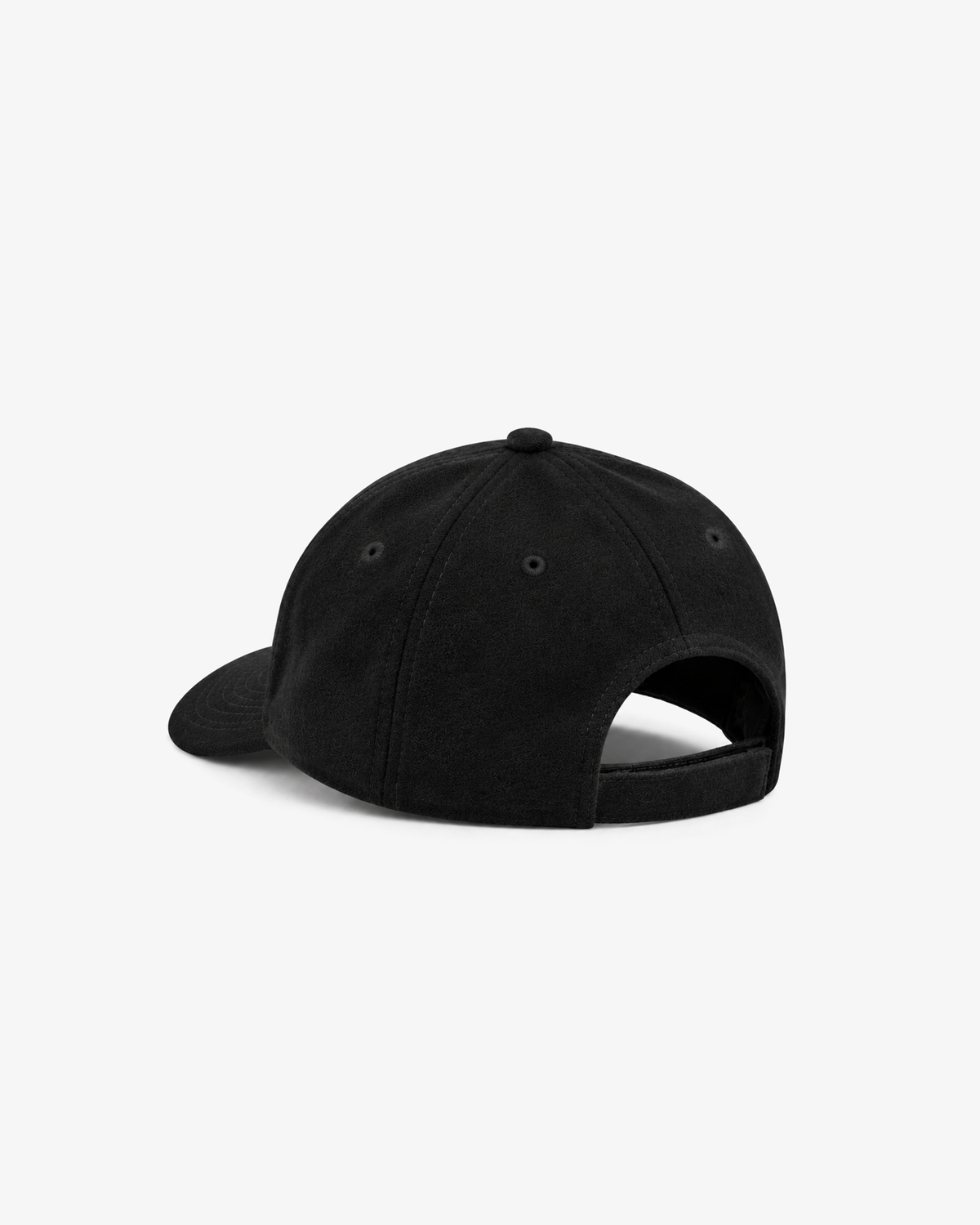 Felt Logo Wool 5 Panel Hat Black