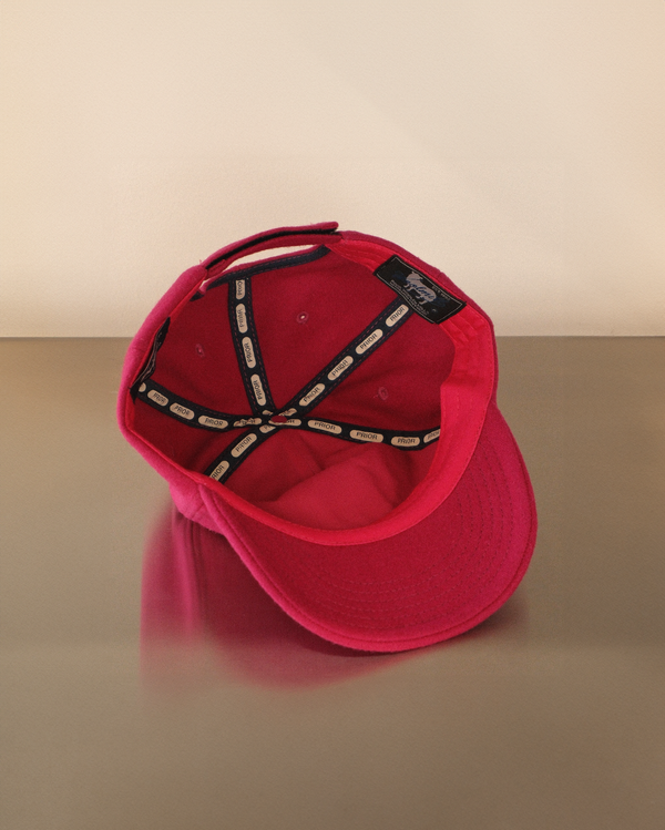 Felt Logo Wool 5 Panel Hat Magenta