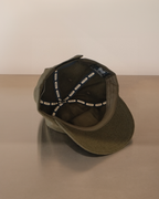 Felt Logo Wool 5 Panel Hat Olive
