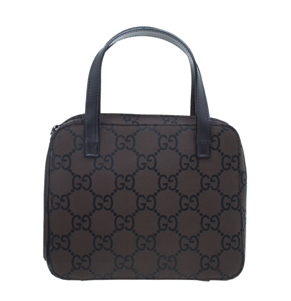 Gucci Brown Canvas 2 ways Small Square Bag