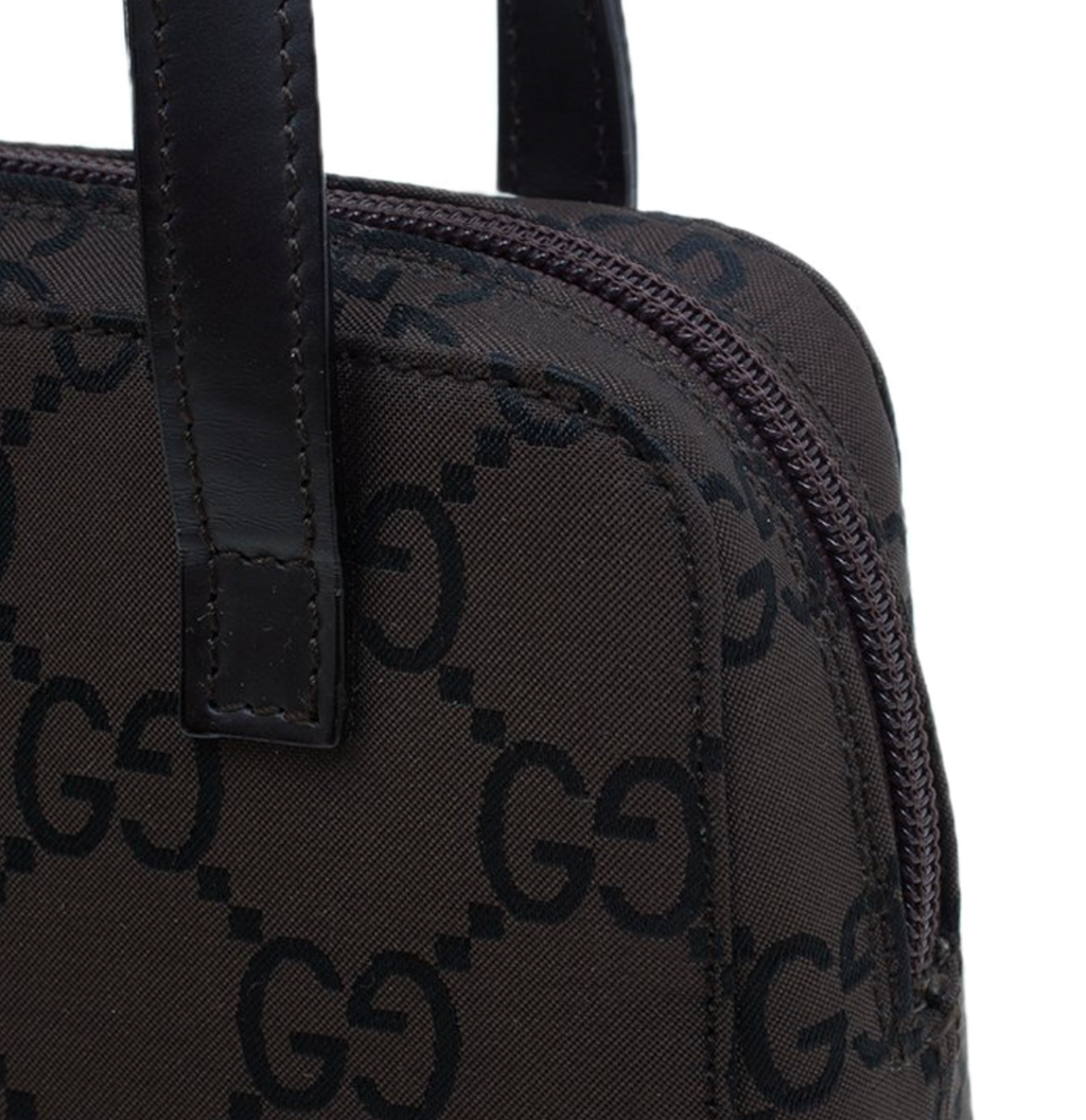 Gucci Brown Canvas 2 ways Small Square Bag