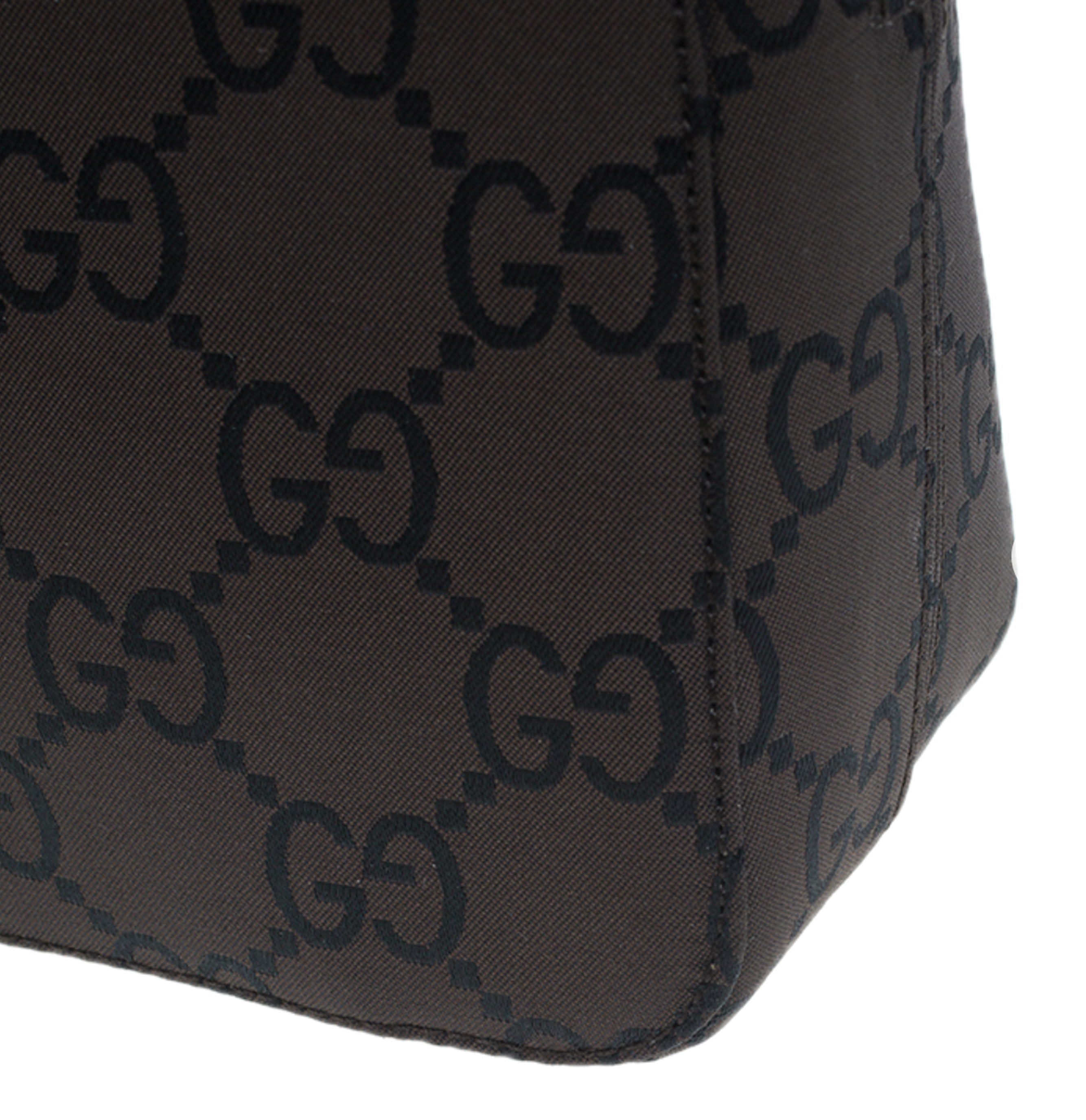 Gucci Brown Canvas 2 ways Small Square Bag