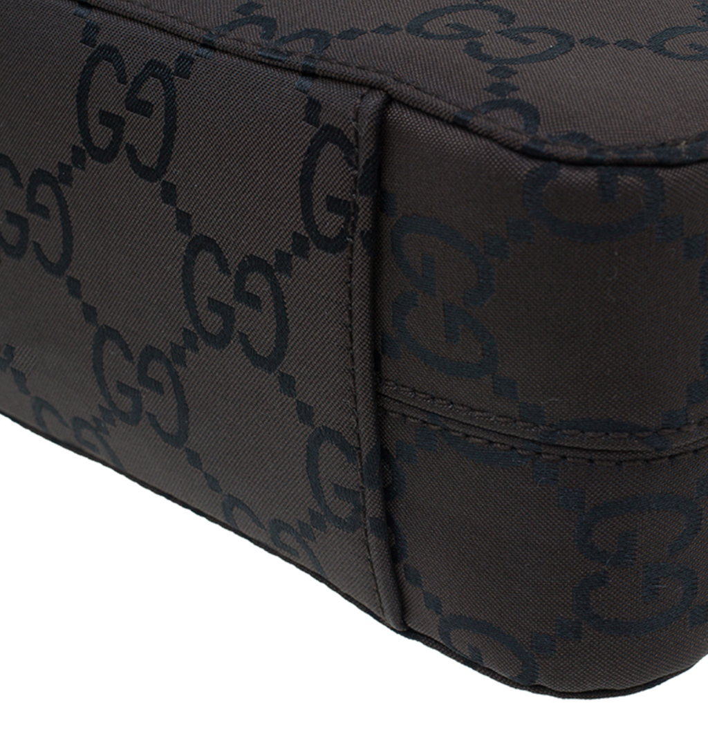 Gucci Brown Canvas 2 ways Small Square Bag