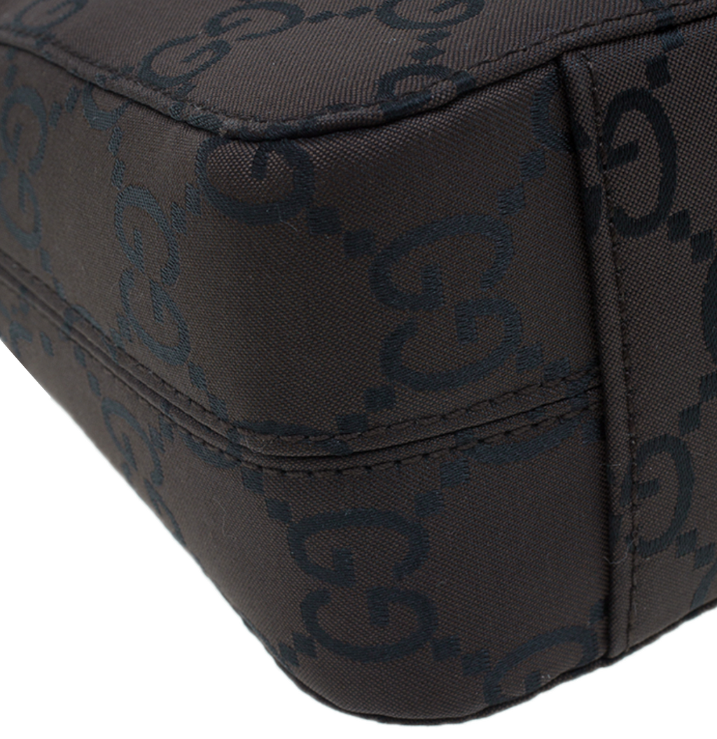 Gucci Brown Canvas 2 ways Small Square Bag