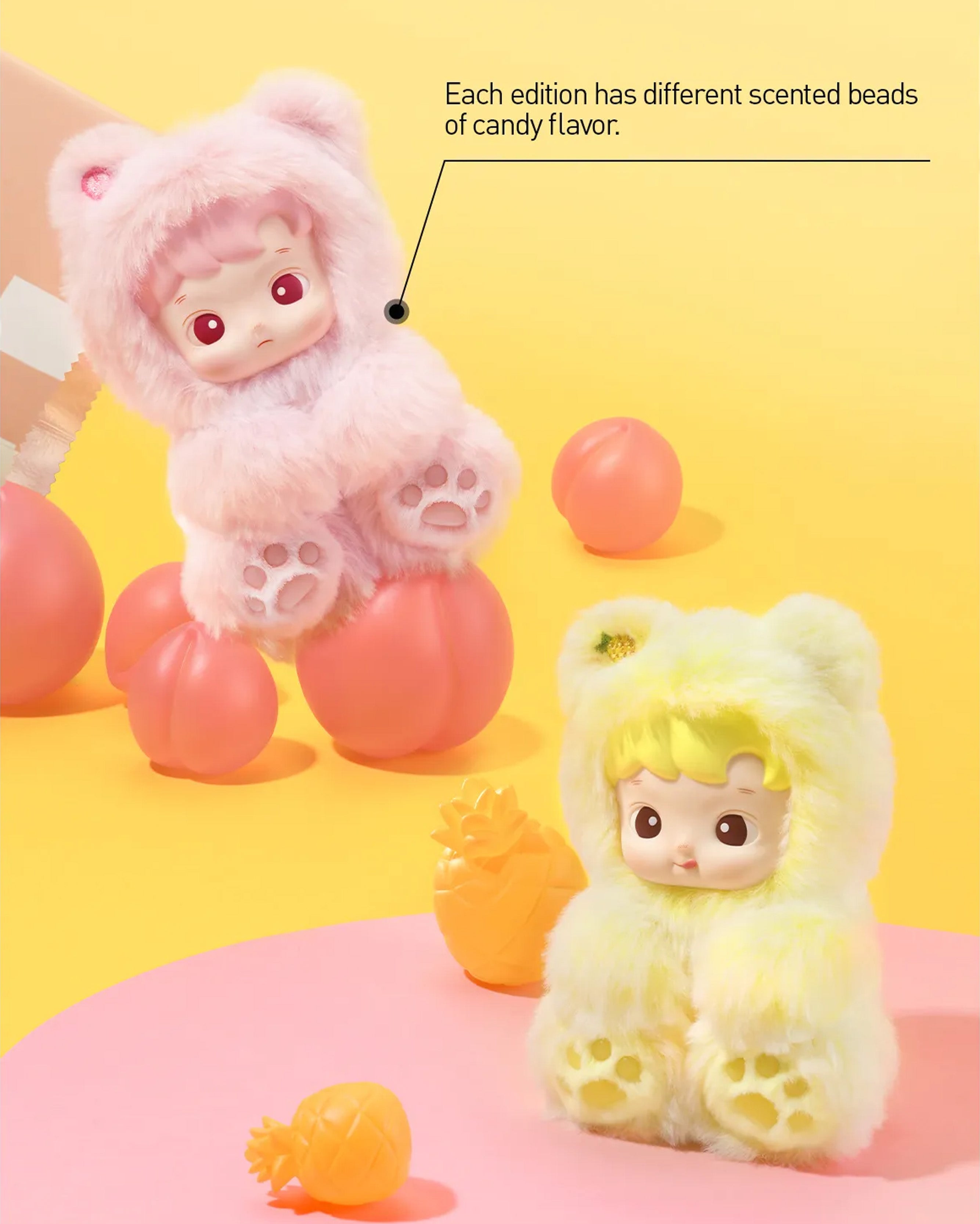 Pop Mart HACIPUPU Gummy Bear Series Vinyl Plush Pendant Single Blind Box