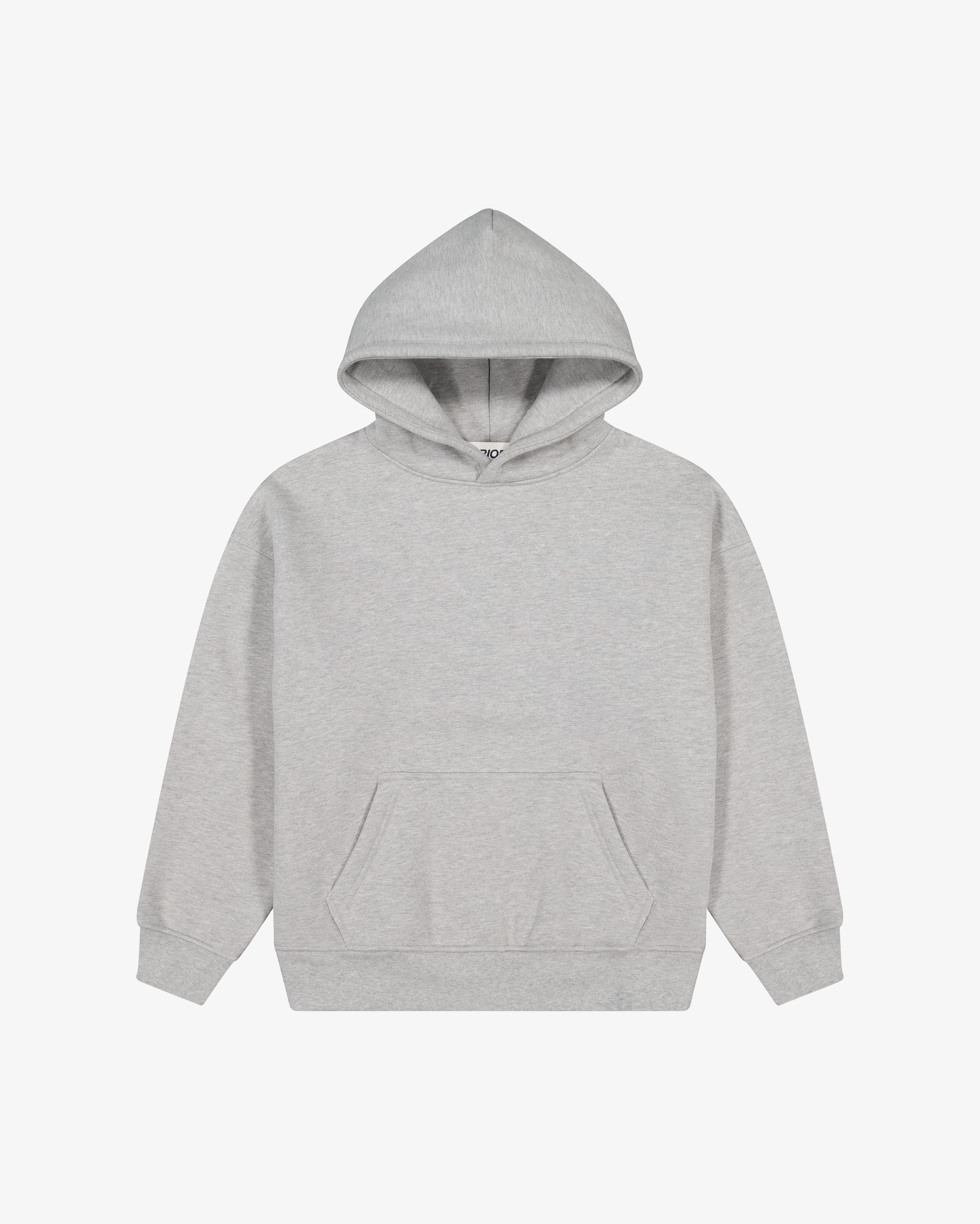 Panelled Hoodie Heather Grey