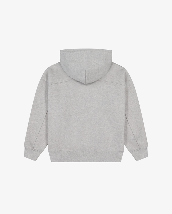 Panelled Hoodie Heather Grey