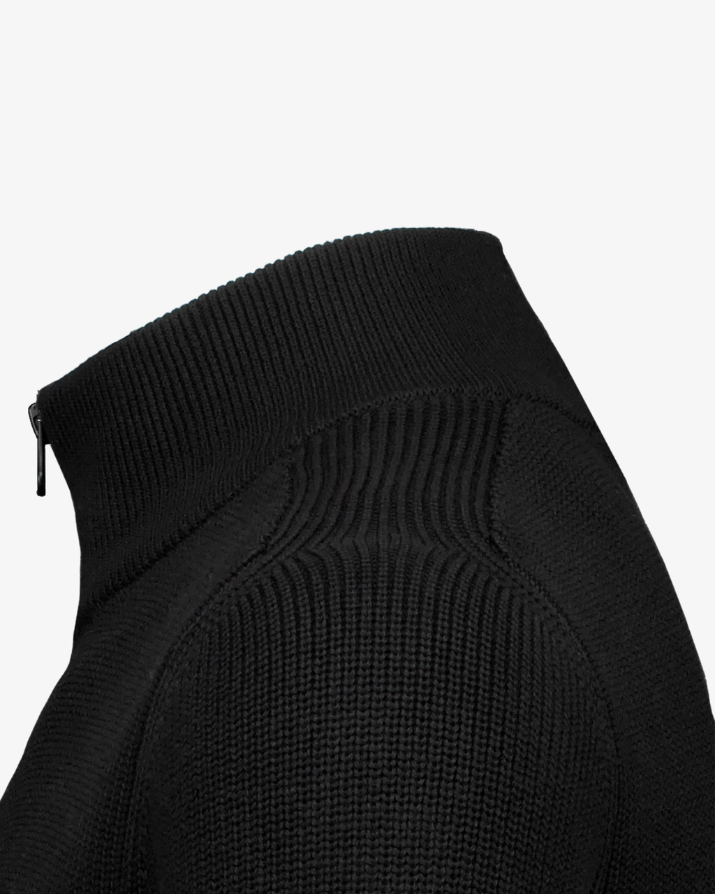 Half Zip Knit Black