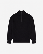 Half Zip Knit Black