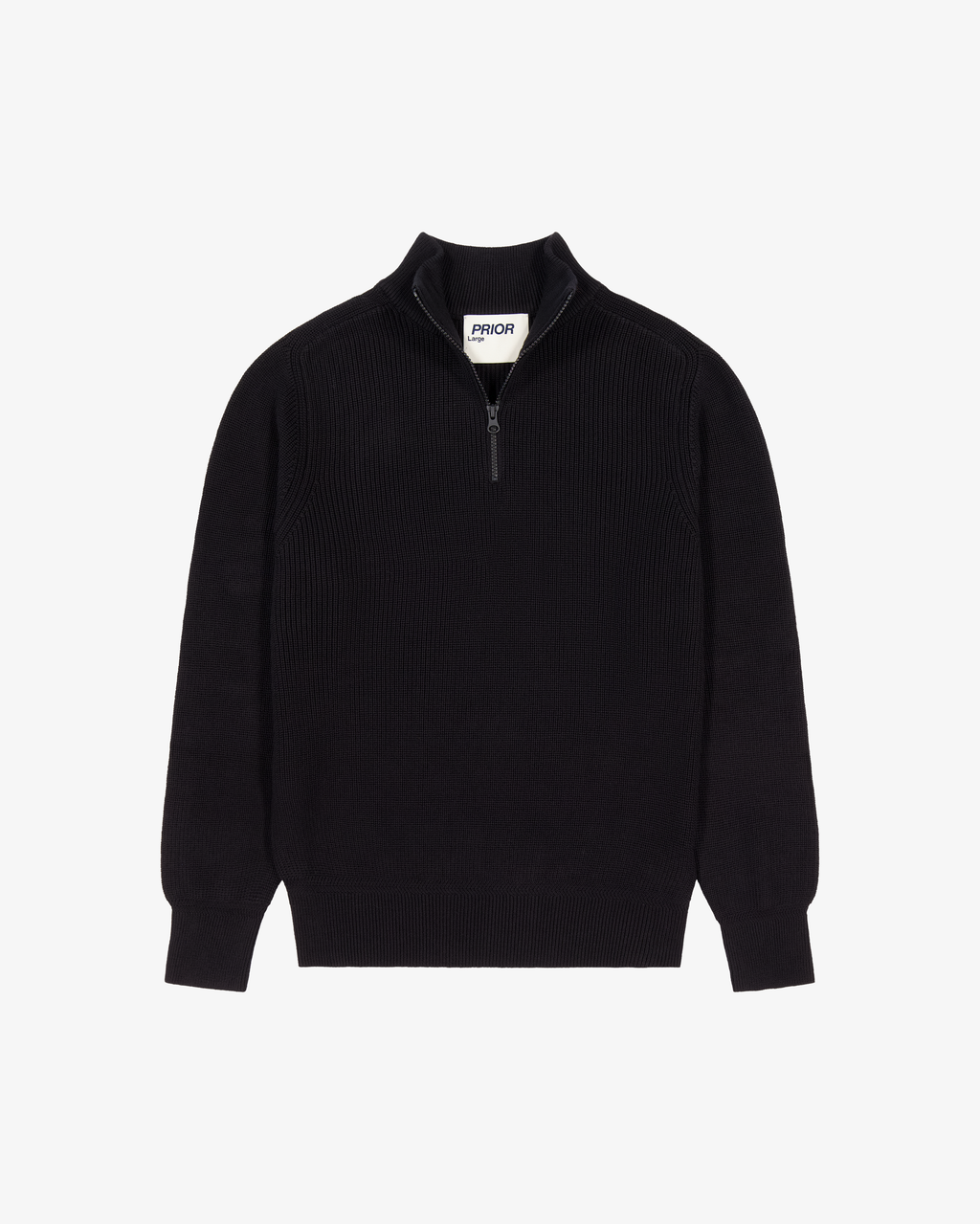 Half Zip Knit Black