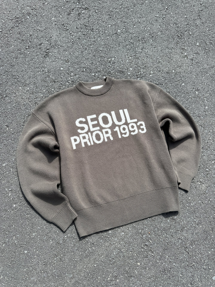 Prior Seoul Collection Organic Knitted Sweater Olive