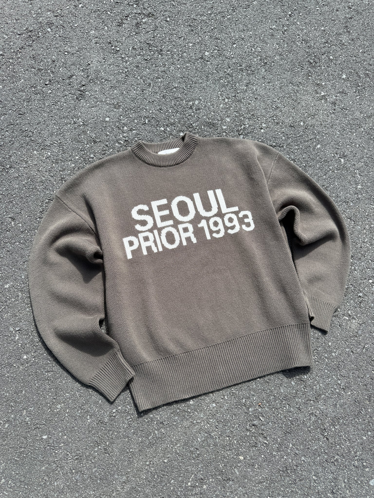 Prior Seoul Collection Organic Knitted Sweater Olive