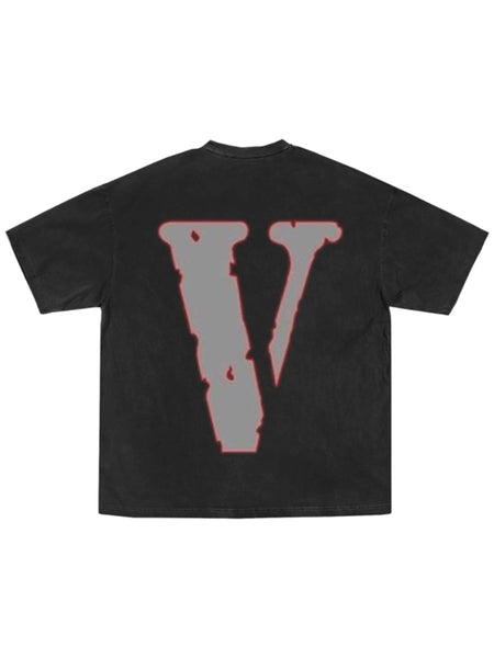 Juice Wrld x Vlone Man of the Year Tシャツ ブラック Juice Wrld x Vlone Man Of The Year Tee Black [SS20] - Prior |