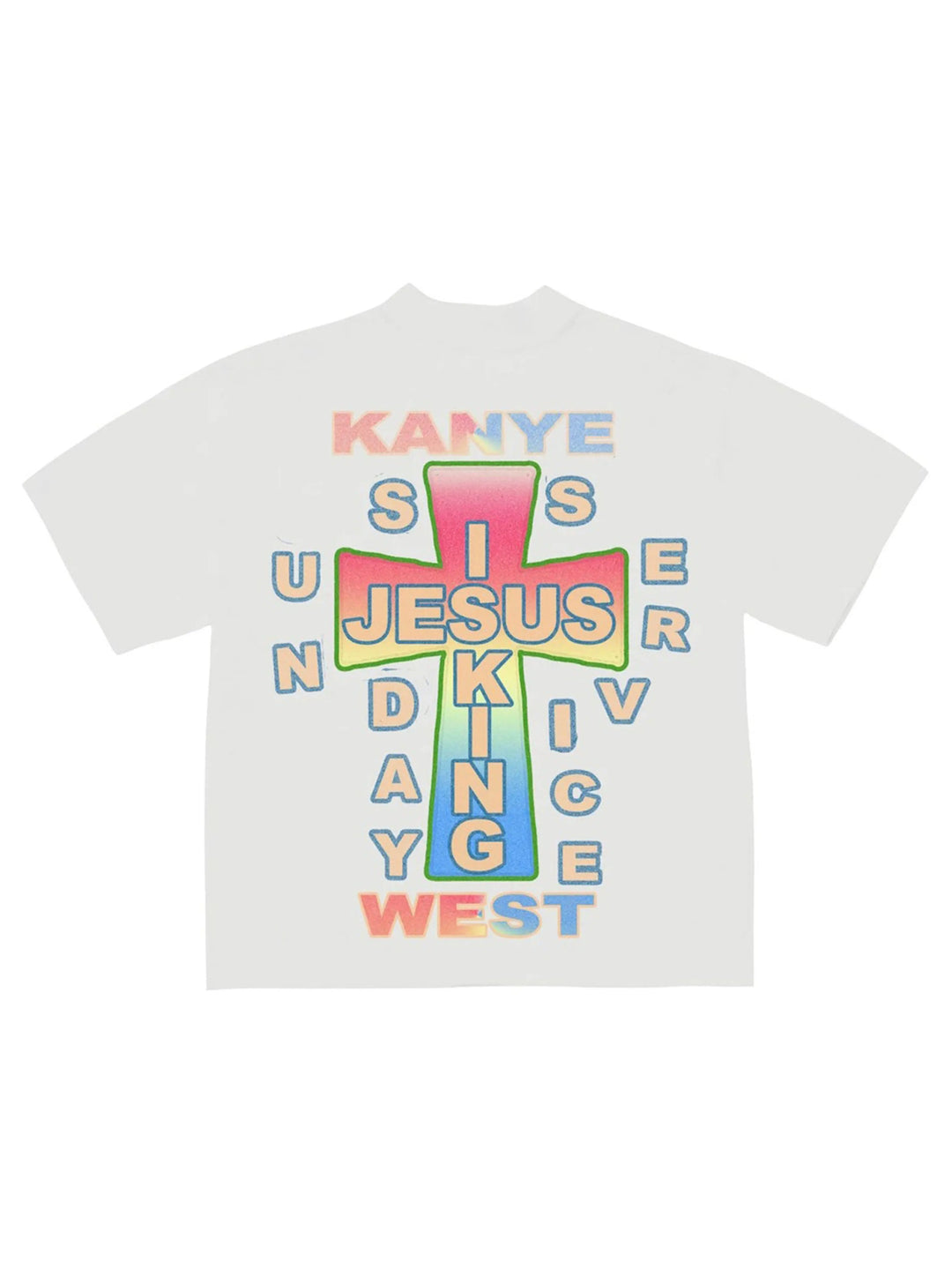 Kanye West AWGE for JIK Cross T-shirt White Prior