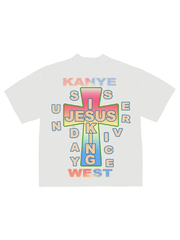 Kanye West AWGE for JIK Cross T-shirt White Prior