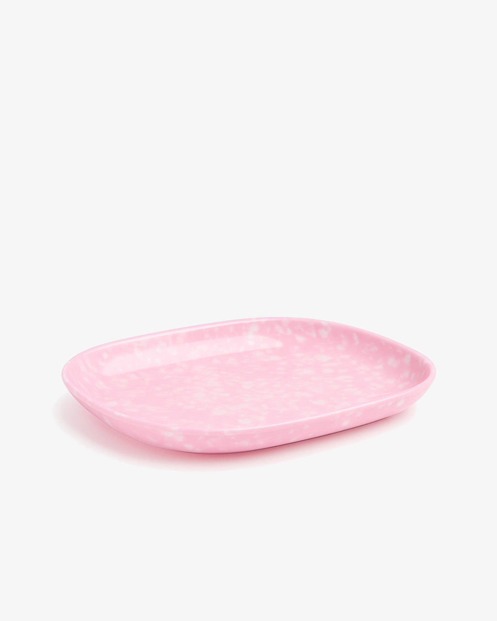 Korean Bunsik Retro Melamine Dish Plate Pink
