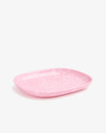 Korean Bunsik Retro Melamine Dish Plate Pink