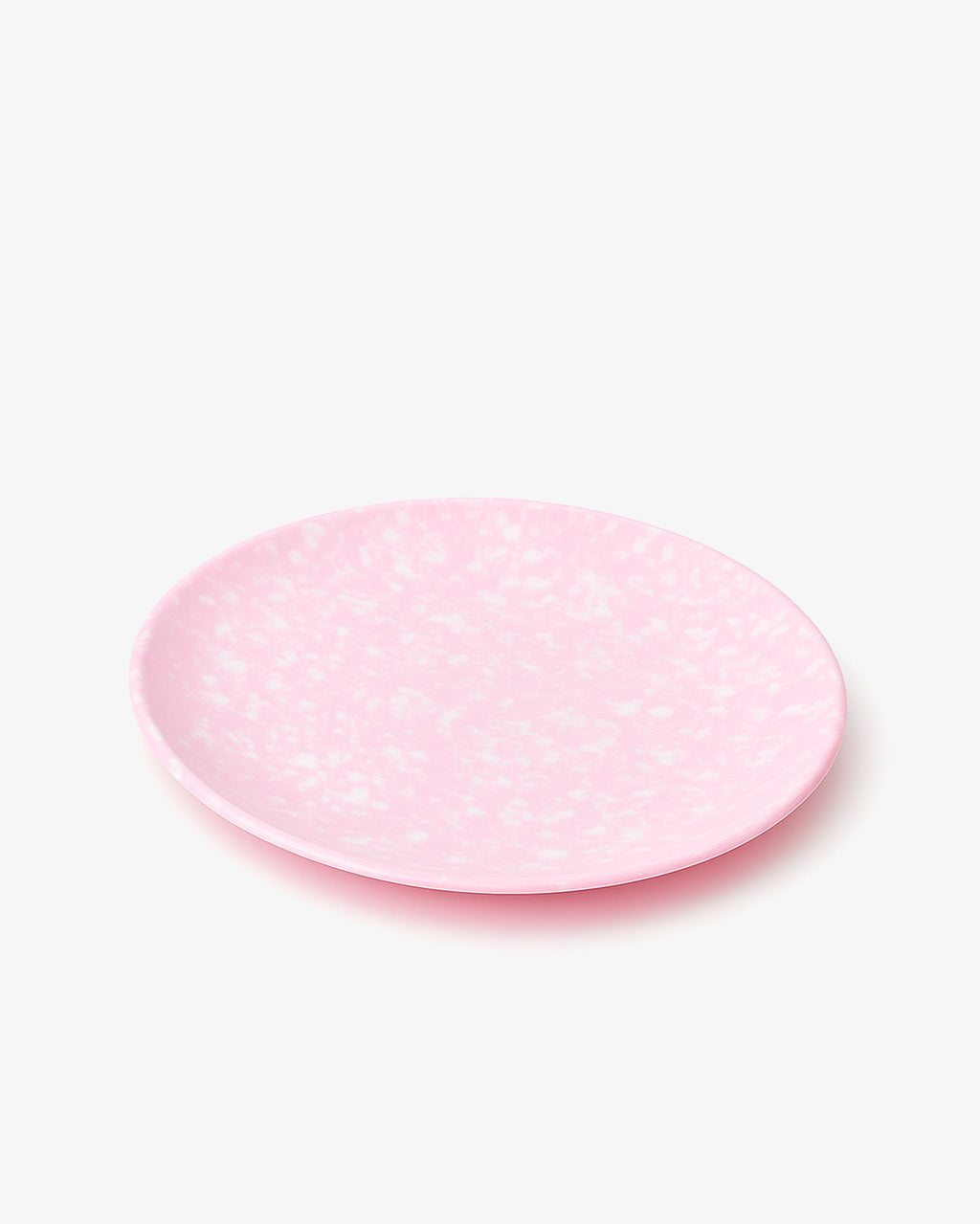 Korean Bunsik Retro Melamine Round Plate Pink